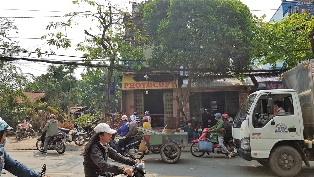 Hiện trường đang được phong tỏa để phục vụ điều tra. Ảnh: Trường Sơn
