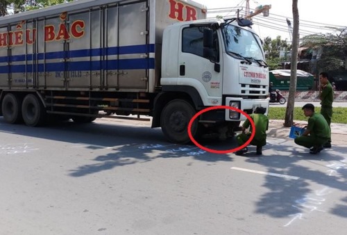 Hiện trường vụ tai nạn.