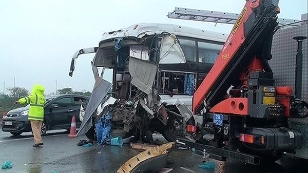 Hiện trường vụ tai nạn.