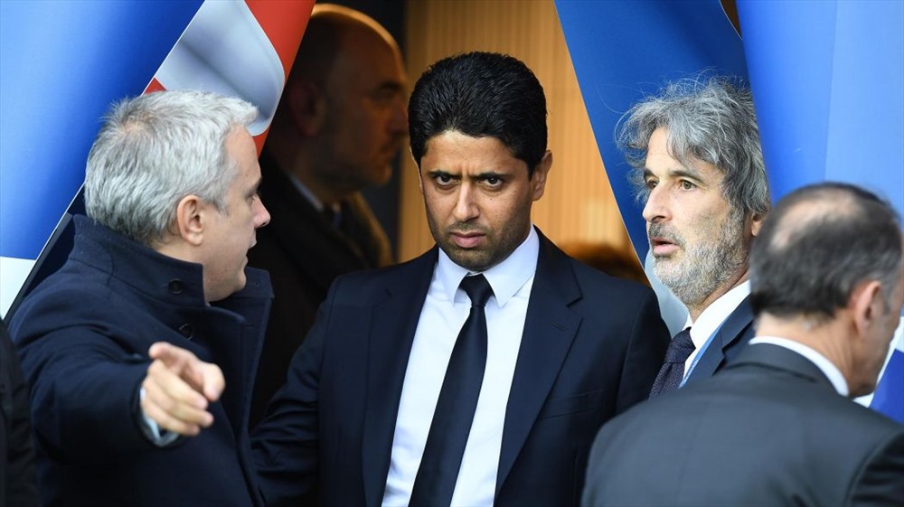 Ông chủ Nasser của PSG là người không bao giờ đùa trên thị trường chuyển nhượng. Ảnh: Euro sport.