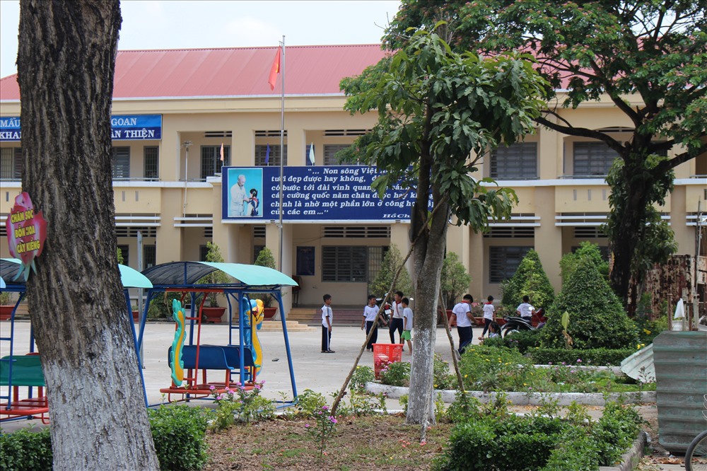Khu nhà làm việc có văn phòng BGH, nơi xảy ra vụ việc.