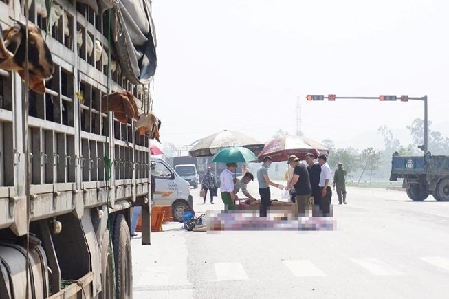 Hiện trường vụ tai nạn. (Ảnh PLO)