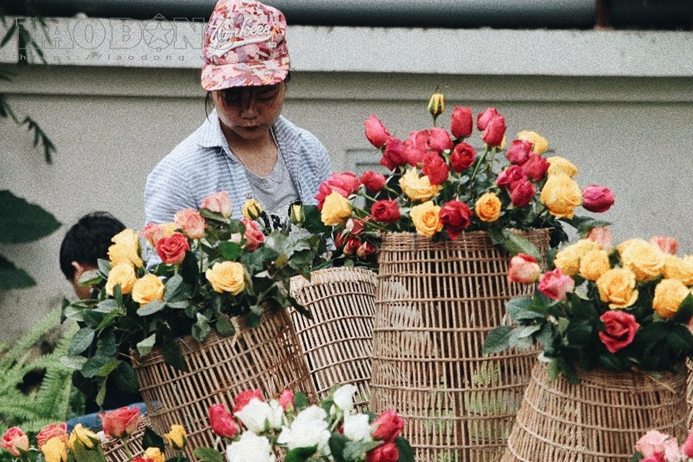 Việc trang trí tiểu cảnh gấp rút hoàn thành trước giờ khai mạc sáng nay.