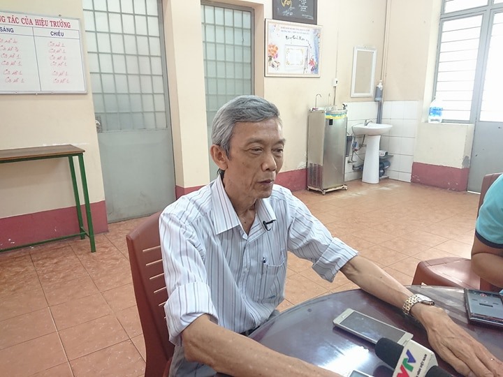Thầy Tín thông tin về sự việc nam sinh C tự tử ở trường.