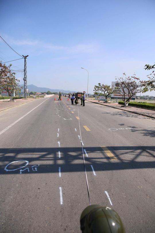 Hiện trường tai nạn.