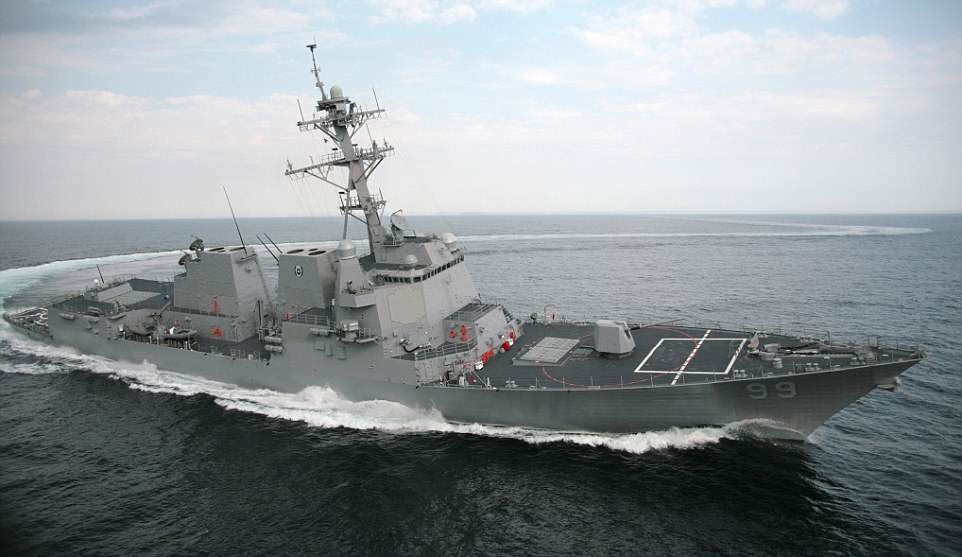 Tàu khu trục lớp Arleigh Burke USS Farragut. Ảnh: Mail.