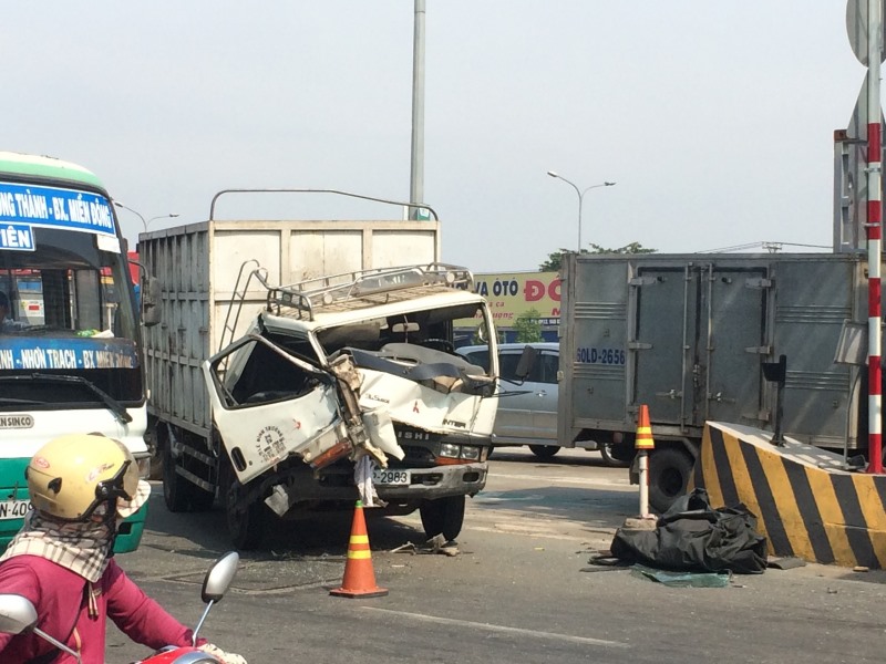 Hiện trường vụ tai nạn. Ảnh Báo Giao Thông