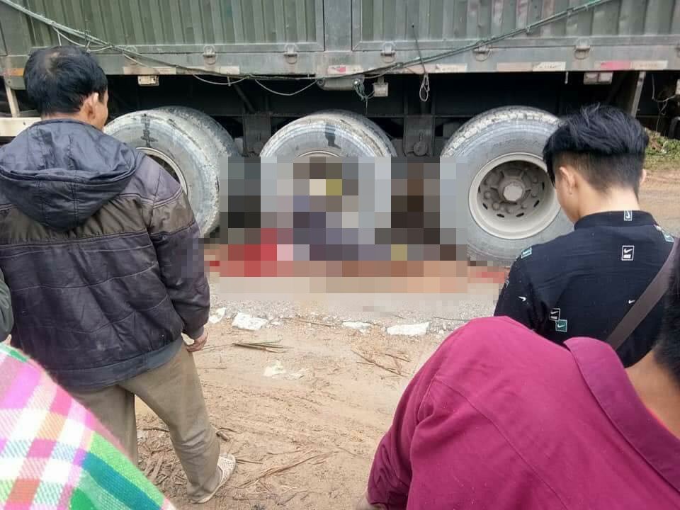 Hiện trường vụ tai nạn.