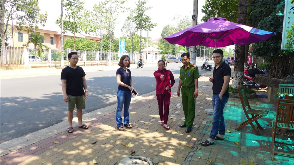 Hiện trường quán cà phê Vỹ Dạ. Ảnh: Đ.D