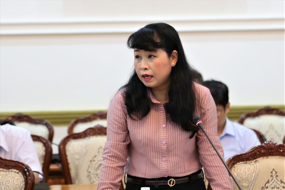 Đại diện Sở Tài chính TPHCM phát biểu tại Hội nghị. Ảnh: Trường Sơn
