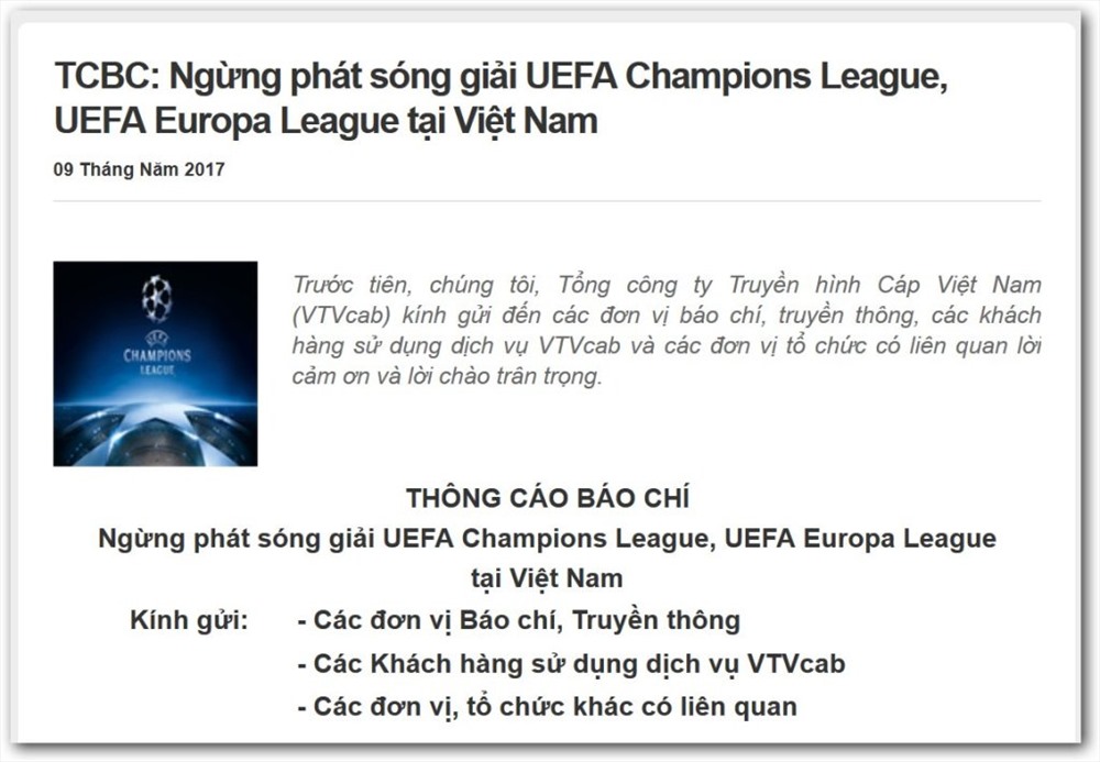 Thông báo ngừng sóng của VTVcab nhưng khách hàng vẫn không được đền bù.