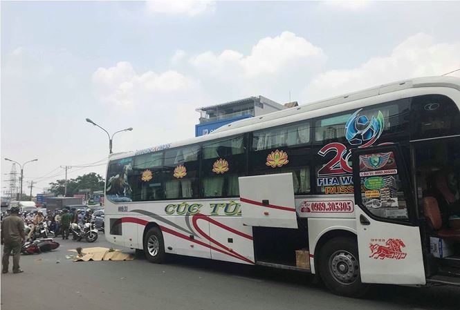 Hiện trường vụ tai nạn. Ảnh Tiền Phong