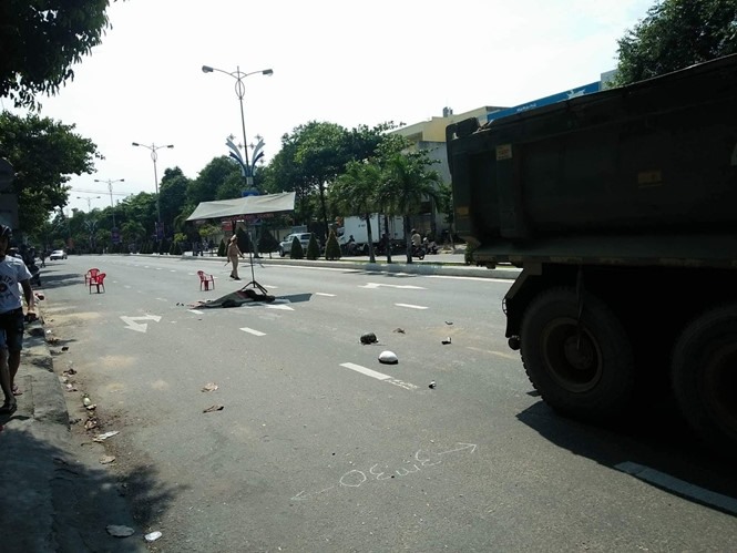 Hiện trường vụ tai nạn.