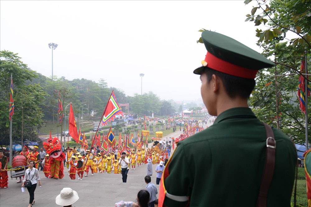 Lực lượng an ninh luôn túc trực ở mọi vị trí.