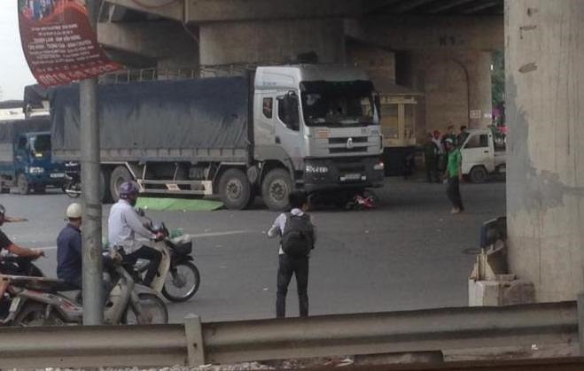 Hiện trường vụ tai nạn.