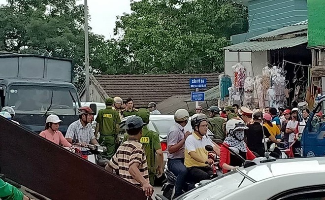 Hiện trường vụ tai nạn.