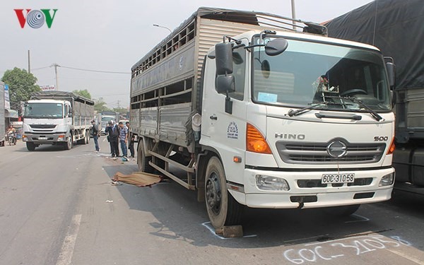 Hiện trường vụ tai nạn. (Ảnh VOV)
