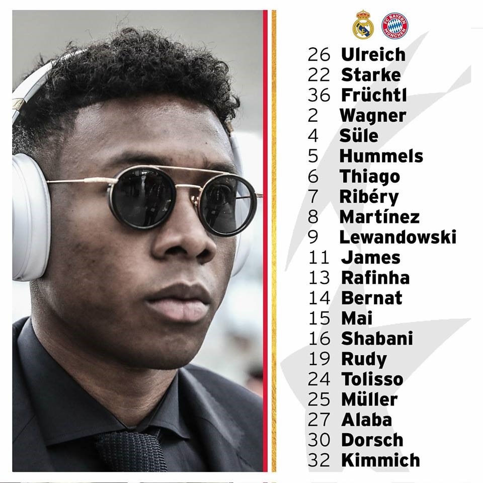Đội hình Bayern Munich lên đường tới Madrid, Tây Ban Nha. Ảnh: FC Bayern Munchen.