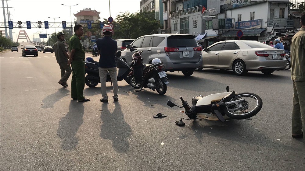 Hiện trường vụ tai nạn.
