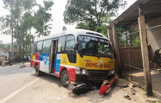 Hiện trường vụ tai nạn.