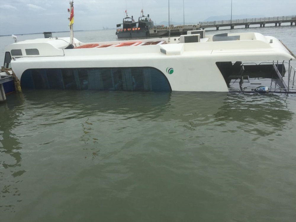 Hiện trường vụ tai nạn.