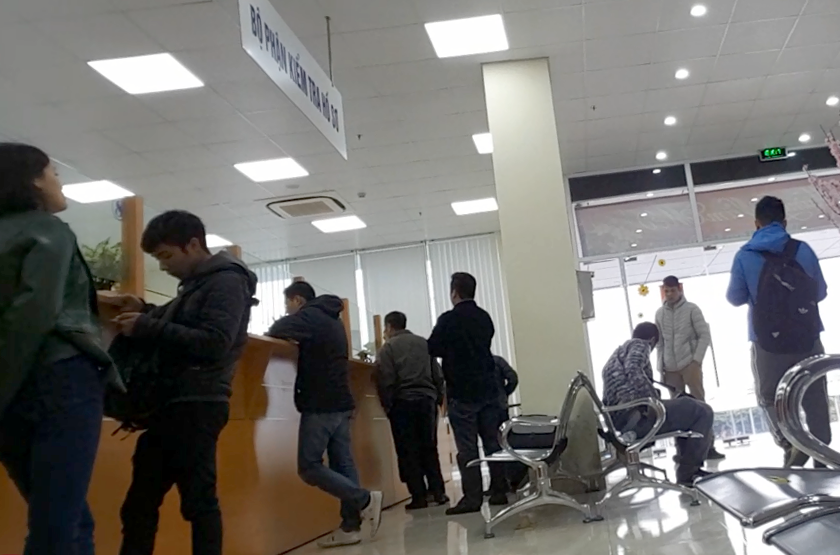 Hình ảnh tại Chi cục Hải quan Đình Vũ.