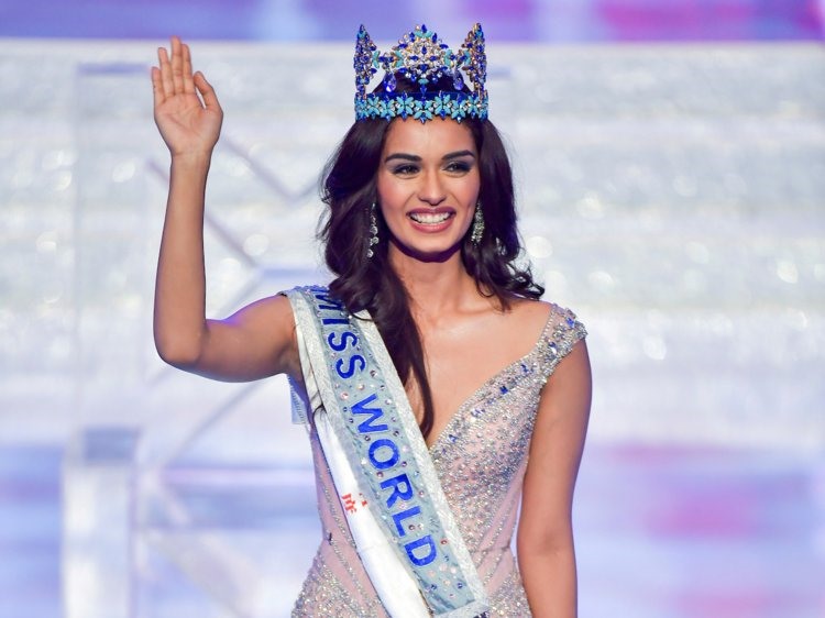 Đương kim Hoa hậu Thế giới Manushi Chhillar, người Ấn Độ. Ảnh: PL