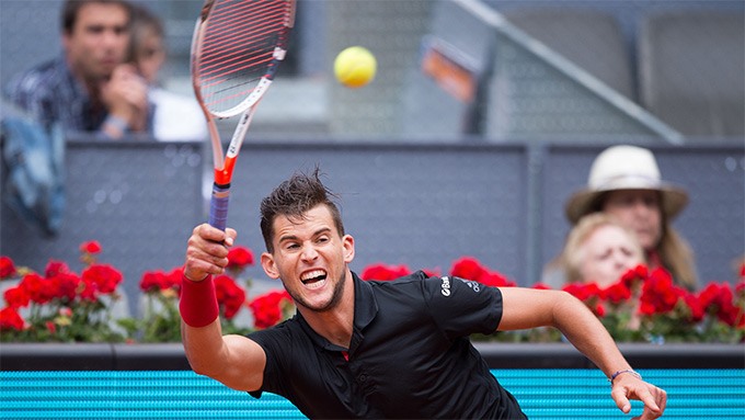 Dominic Thiem đánh mất phong độ trong trận chung kết. Ảnh: Getty.