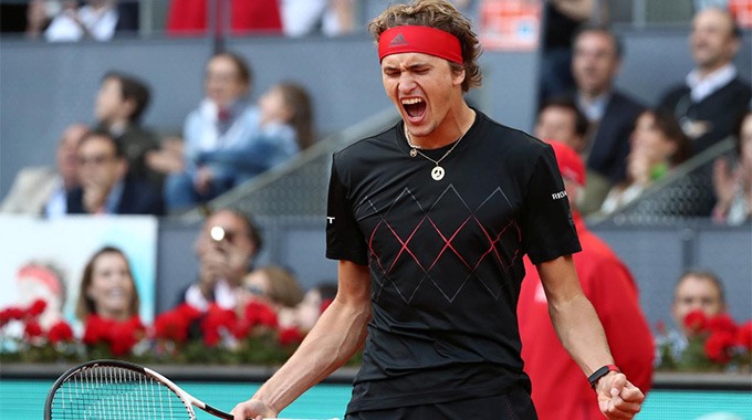Zverev lên ngôi xứng đáng tại Madrid mở rộng 2018. Ảnh: Getty.