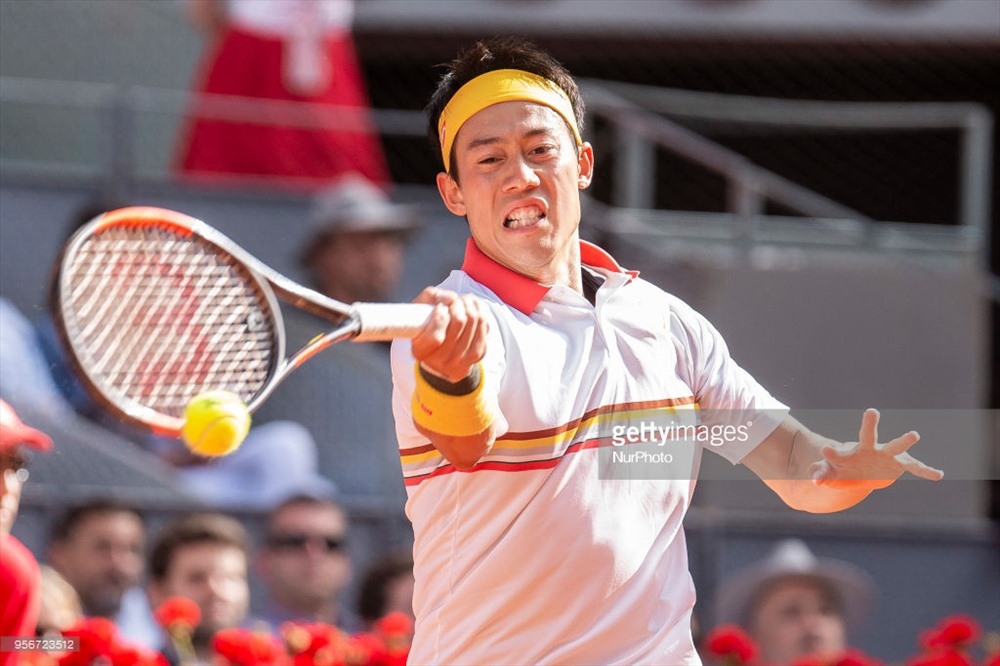 Nishikori cũng có tấm vé vào vòng 2. Ảnh: Getty.