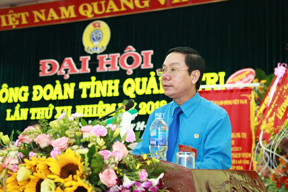 Đồng chí Nguyễn Thế Lập tái cử chức danh Chủ tịch LĐLĐ tỉnh (ảnh: P.V)