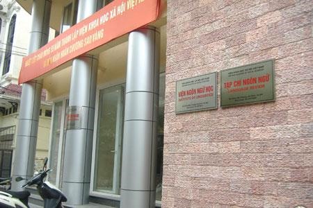 Viện Ngôn ngữ - nơi xảy ra lùm xùm thầy bị tố đạo văn của trò.
