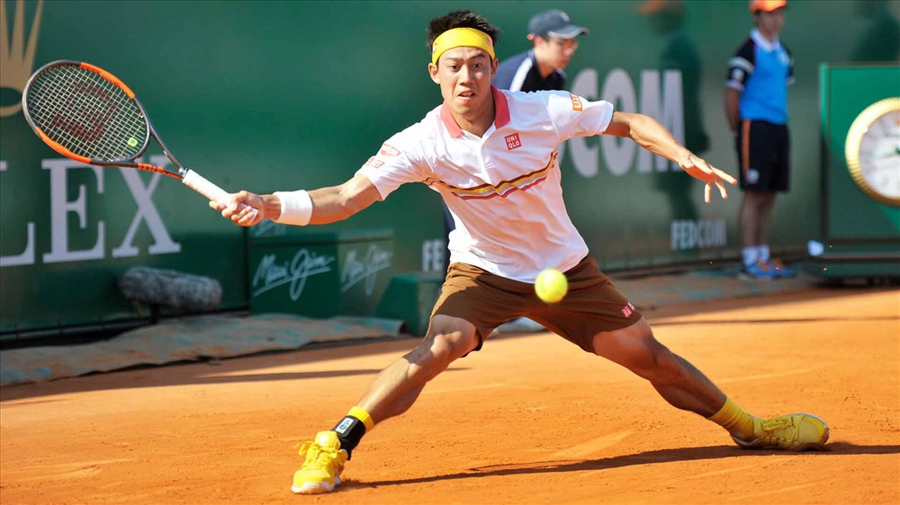 Nishikori có tấm vé vào vòng 3. Ảnh: Getty.