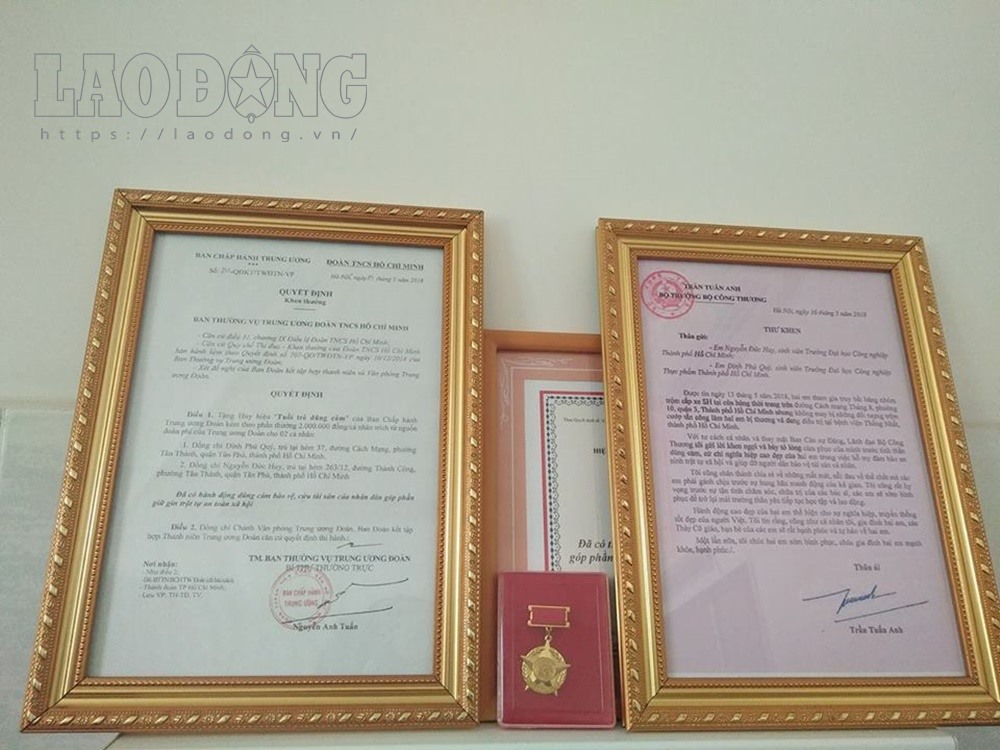 Thư khen của Bộ trưởng Công Thương.