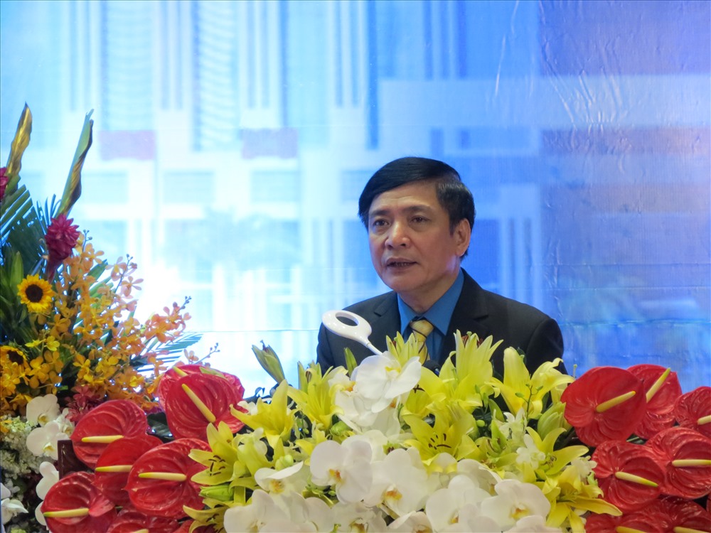 Chủ tịch Tổng LĐLĐ VN Bùi Văn Cường phát biểu tại ĐH CĐ tỉnh Bình Dương lần thứ X