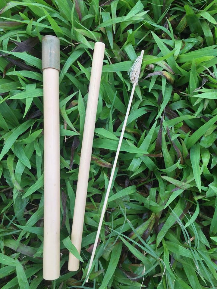 Bộ ống hút tre