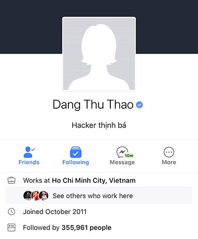 Facebook của Hoa hậu Đặng Thu Thảo bị chiếm quyền truy cập.