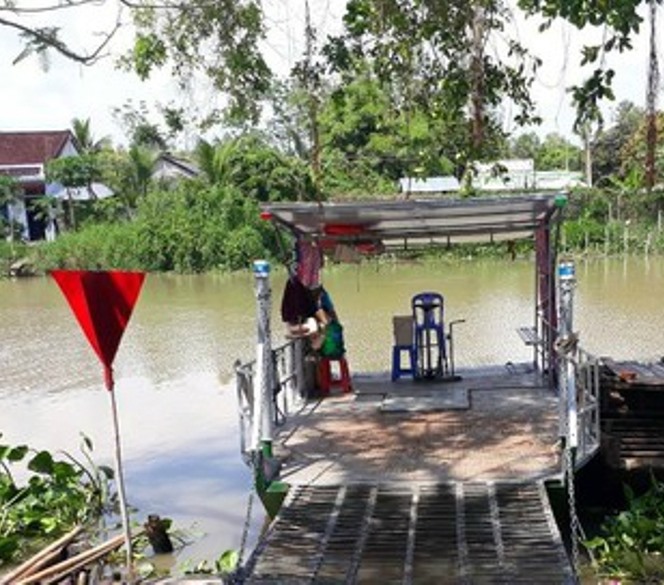 chiếc Bến đò nơi bà Nga ngủ thường ngày
