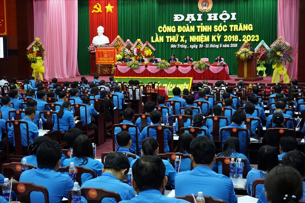 Đại hội Công đoàn tỉnh Sóc Trăng lần thứ X thành công tốt đẹp (ảnh Nhật Hồ)