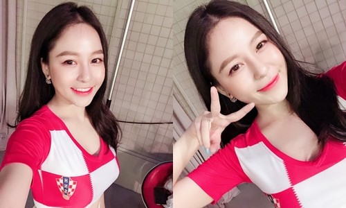 Dàn hot girl cổ vũ World Cup tưng bừng trước giờ G - ảnh 11 Dàn hot girl cổ vũ World Cup tưng bừng trước giờ G - ảnh 11