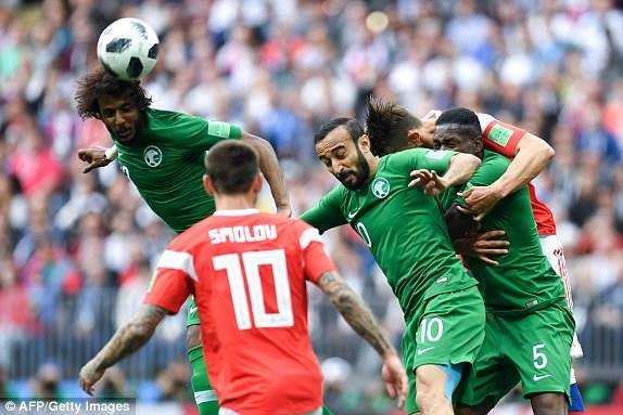 Nga thắng tưng bừng Saudi Arabia 5-0 trong trận khai màn World Cup 2018 - ảnh 4 Nga thắng tưng bừng Saudi Arabia 5-0 trong trận khai màn World Cup 2018 - ảnh 4