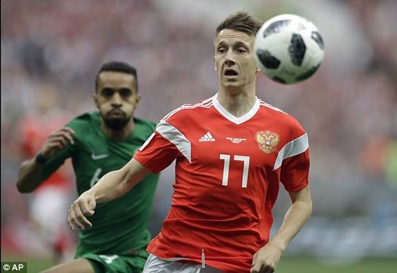 Nga thắng tưng bừng Saudi Arabia 5-0 trong trận khai màn World Cup 2018 - ảnh 9 Nga thắng tưng bừng Saudi Arabia 5-0 trong trận khai màn World Cup 2018 - ảnh 9