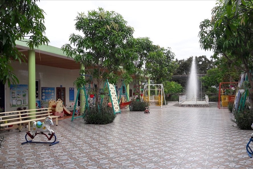 Cơ sở giáo dục Mầm non Tuổi Thơ tại Thanh Chương (Nghệ An). Ảnh: LDO.