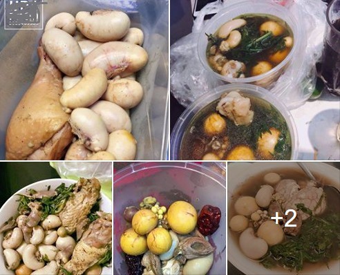 Các loại chân gà, kê gà không rõ nguồn gốc được bán nhiều trên mạng.