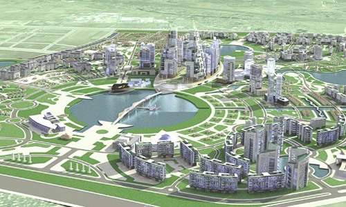 Phối cảnh dự án Khu đô thị Gia Lâm. Ảnh: Vingroup.