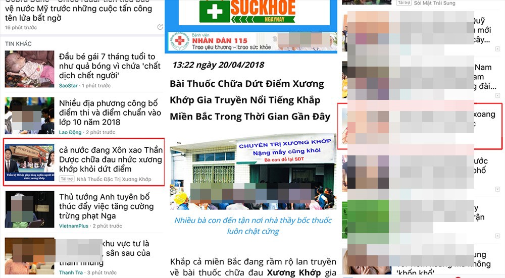 Baomoi.com đang tiếp tay cho rất nhiều quảng cáo “thần dược” sặc mùi dối trá.