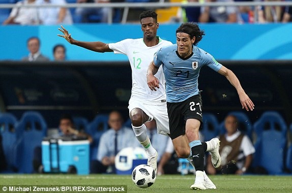Trận đấu mà Saudi Arabia đã chơi nỗ lực. Ảnh: Dailymail