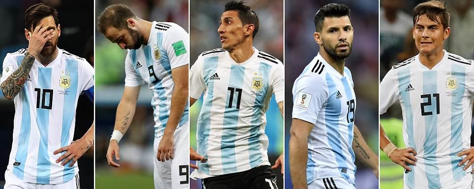 Hàng công...ăn hại của Argentina. Ảnh: Getty.