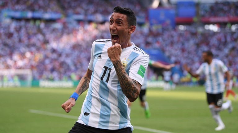 Di Maria có bàn gỡ hòa cho Argentina