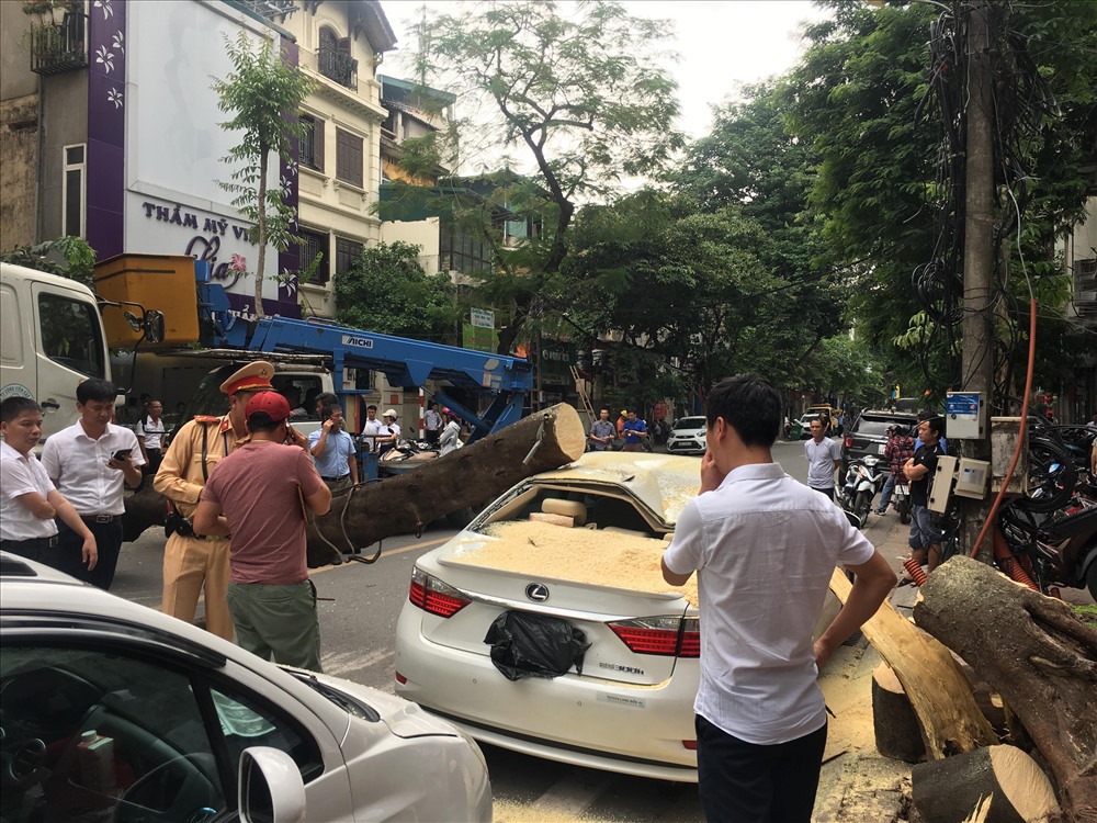 Hiện trường vụ việc. Ảnh: Hà Phương